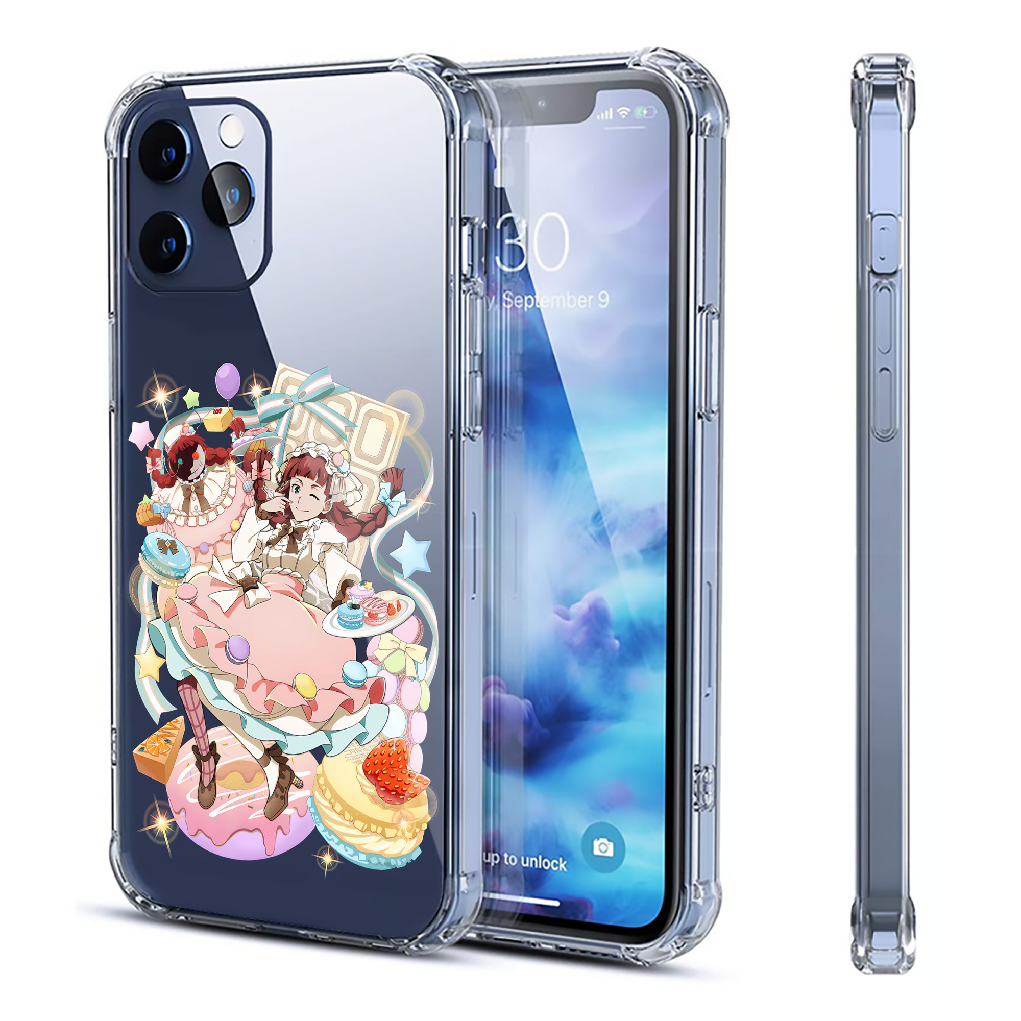 （画像用） 文豪ストレイドッグス Bungo Stray Dogs 【iPhone 12シリーズ対応】透明スマホケース（クリアソフトケース）